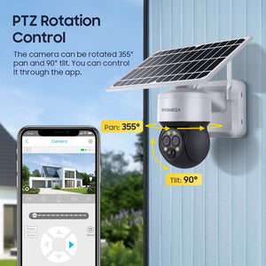 2023 NEW 6MP 4G Solar Camera Outdoor Night Vision PTZ IP Camera With Solar Panel Recharge Battery CCTV Video Surveillance Cameras