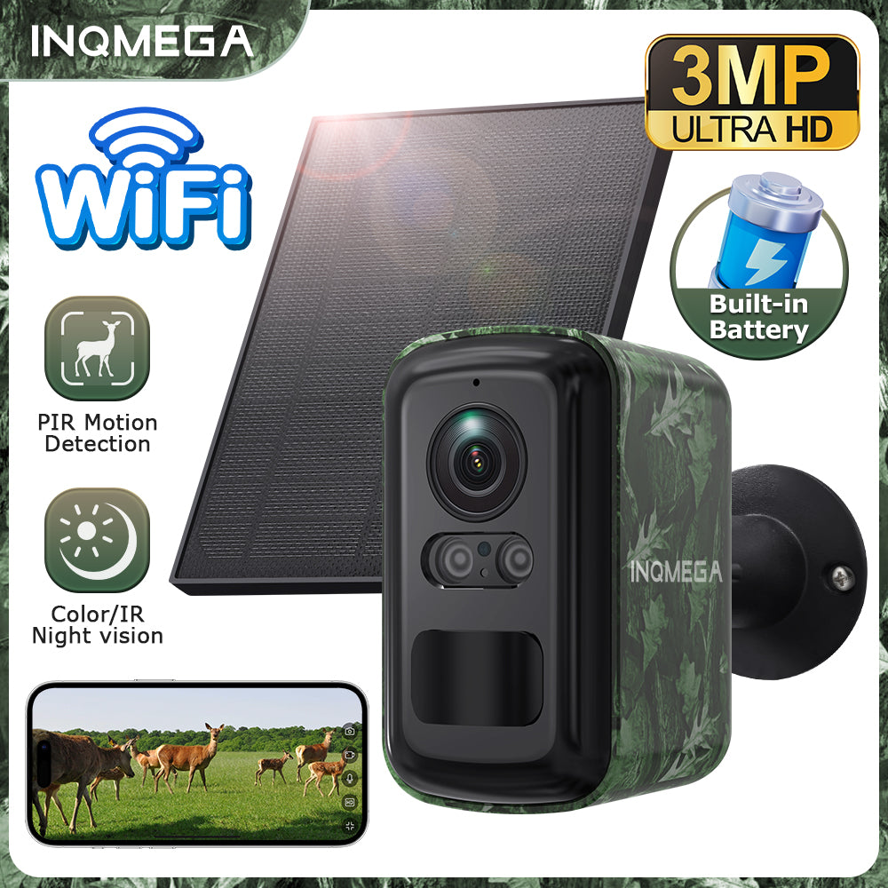 INOMGEA UBox Mini Hidden Solar Battery AI Camera 4G Wifi IP Waterproof ...