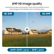 Load image into Gallery viewer, INGMEGA 4G SIM / WIFI Solar Security Cameras WIFI Wireless Outdoor 3MP 360° View Animal Monitoring Black/White Color Battery PTZ Camera.Built-in Battery