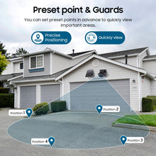 Load image into Gallery viewer, INGMEGA 4G SIM / WIFI Solar Security Cameras WIFI Wireless Outdoor 3MP 360° View Animal Monitoring Black/White Color Battery PTZ Camera.Built-in Battery