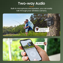 Load image into Gallery viewer, INGMEGA 3MP Solar Cameras 4G SIM / WIFI Wireless Outdoor 360° View Animal Monitoring Camouflage Color 12X Zoom Solar Battery PTZ Camera