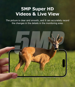 INGMEGA GPS Tracking 4G Solar Trail Camera 5MP Super HD PIR Motion Detection IP66 Waterproof Wide Range Detection Night Vision