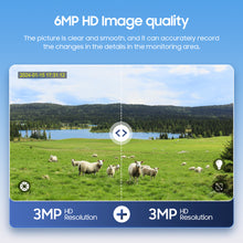 Load image into Gallery viewer, INGMEGA 20X Zoom 4G SIM / WIFI Cellular Security Camera Dual-Lens,6MP Solar Camera Wireless Outdoor,Siren Alarm,Color Night Vision,Dual Screen,Built in 12000mAh Battery