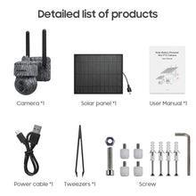 Load image into Gallery viewer, INGMEGA 3MP Solar Cameras 4G SIM / WIFI Wireless Outdoor 360° View Animal Monitoring Camouflage Color 12X Zoom Solar Battery PTZ Camera