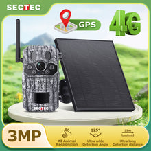 Load image into Gallery viewer, INQMEGA 4G 4MP PIR Motion Activated Trigger Time Night Vision IP66 Hunting Trail Wildlife Battery Solar Camera Forest