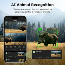 Load image into Gallery viewer, INQMEGA 24MP Hunting Camera LI Battery Outdoor 950nm Night Vision Dual-Lens Hunting Camera App Control Live Ucon APP for Forest