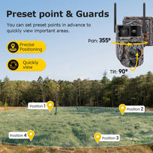 Load image into Gallery viewer, INQMEGA 12MP Solar Powered Camera 60X Optical + Digital Zoom Hunting Forest Camera Animal Activated Trigger Time Night Vision