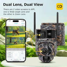 Load image into Gallery viewer, INQMEGA 12MP Solar Powered Camera 60X Optical + Digital Zoom Hunting Forest Camera Animal Activated Trigger Time Night Vision