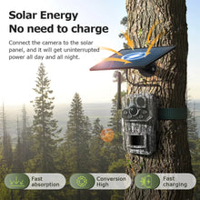 Load image into Gallery viewer, INQMEGA4G 2K 5MP PIR Motion Activated  Trigger Time Night Vision IP66 Hunting Trail Wildlife Battery Solar Camera Forest