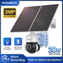 Load image into Gallery viewer, 2023 new INQMEGA 4G Solar Camera 24H/7D all day and all night record LTE 4G  Outdoor waterproof Security Camera