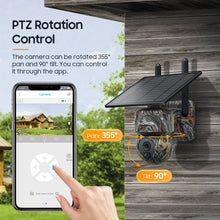 Load image into Gallery viewer, INQMEGA 5MP 4G / WIFI Solar Wireless Security Camera Outdoor Solar Monitor Camera Night Vision Color Camera PIR Detection Cam