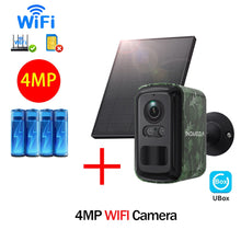 Load image into Gallery viewer, 5MP 2K HD 4G Wireless Solar Camera Wifi Outdoor 10000mAh Battery WiFi Security Camera Waterproof PIR Animal Detection in Forest