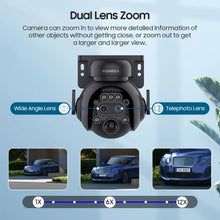 Load image into Gallery viewer, INQMEGA 8MP Solar Powered Camera 4G / WIFI Solar Camera with SIM Card Solar Panel  Security PIR Human Detection Kamera