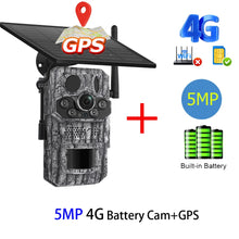 Load image into Gallery viewer, INQMEGA4G 2K 5MP PIR Motion Activated  Trigger Time Night Vision IP66 Hunting Trail Wildlife Battery Solar Camera Forest