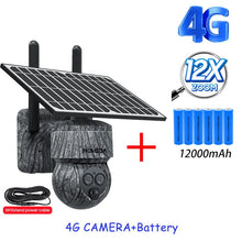 Load image into Gallery viewer, INQMEGA 8MP 4G SIM Card / WIFI Solar Camera Outdoor Security Protection CCTV Recording Humanoid Dection in Forest / Farm
