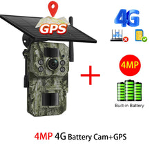 Load image into Gallery viewer, INQMEGA4G 2K 5MP PIR Motion Activated  Trigger Time Night Vision IP66 Hunting Trail Wildlife Battery Solar Camera Forest