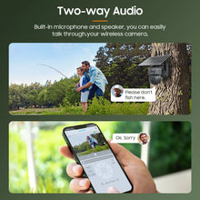 Load image into Gallery viewer, INQMEGA 8MP 4G SIM Card / WIFI Solar Camera Outdoor Security Protection CCTV Recording Humanoid Dection in Forest / Farm