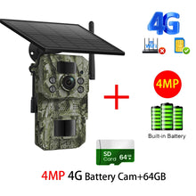 Load image into Gallery viewer, INQMEGA4G 2K 5MP PIR Motion Activated  Trigger Time Night Vision IP66 Hunting Trail Wildlife Battery Solar Camera Forest