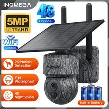 Load image into Gallery viewer, INQMEGA 5MP 4MP WIFI Wireless PTZ Solar Camera 4G SIM With Solar Panel Two Way Audio Security Protection CCTV Camera Battery Cam