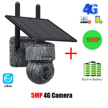 Load image into Gallery viewer, INQMEGA 5MP 4MP WIFI Wireless PTZ Solar Camera 4G SIM With Solar Panel Two Way Audio Security Protection CCTV Camera Battery Cam
