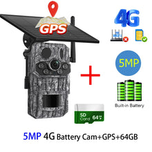 Load image into Gallery viewer, INQMEGA4G 2K 5MP PIR Motion Activated  Trigger Time Night Vision IP66 Hunting Trail Wildlife Battery Solar Camera Forest