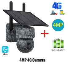 Load image into Gallery viewer, INQMEGA 5MP 4MP WIFI Wireless PTZ Solar Camera 4G SIM With Solar Panel Two Way Audio Security Protection CCTV Camera Battery Cam