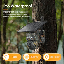 Load image into Gallery viewer, INQMEGA 5MP 4G / WIFI Solar Wireless Security Camera Outdoor Solar Monitor Camera Night Vision Color Camera PIR Detection Cam