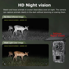 Load image into Gallery viewer, 4G Cellular 4MP 2K Battery Solar PIR Motion Activated Wildlife Hunting Trail Camera IP65 Outdoor Night Vision No Red Exposure