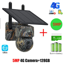 Load image into Gallery viewer, INQMEGA 5MP 4G / WIFI Solar Wireless Security Camera Outdoor Solar Monitor Camera Night Vision Color Camera PIR Detection Cam
