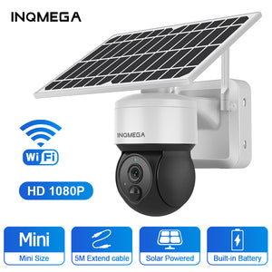 INQMEGA Outdoor Solar Camera WIFI Wireless Security Detachable Solar C