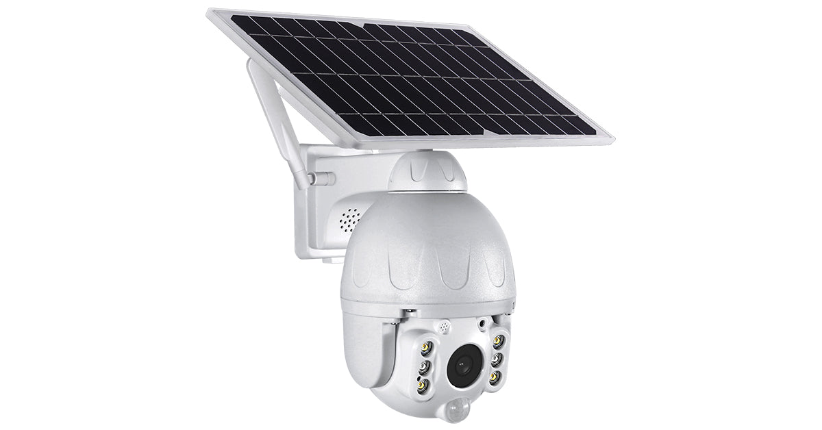 MISECU de la batería del Panel Solar de la Cámara WiFi PTZ cámara de  seguridad al aire libre a prueba de agua 2 Audio humano PIR Tamaño del  sensor Camera With 64GB