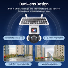 Load image into Gallery viewer, 2023 NEW INQMEGA 6MP 3K 12X Zoom Wireless Outdoor WIFI Solar Camera Solar Powered Camera 4g CCTV for Smart Home Farm Yard Field Monitor(558)